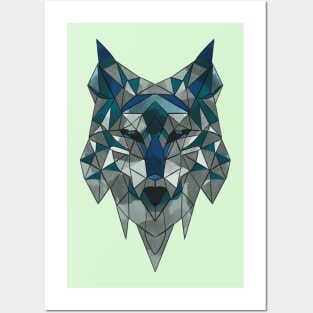 Polygonal Wolf Posters and Art